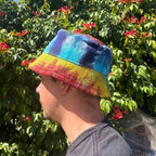 Tiedye Patched Hemp & Cotton Boho Festival Hat