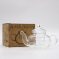 Round Pearl Glass Infuser Teapot  400ml
