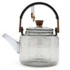 Glass Infuser Teapot With Steamer System Charcoal   1000ml