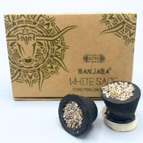 White Sage Banjara Smudge Cups