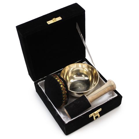 Brass Singing Bowl Gift Set  9cm