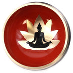 Buddha Black/Orange  Singing Bowl Set