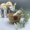 Tree of Life Wooden Smudge and Ritual Offerings Bowl  11x7cm