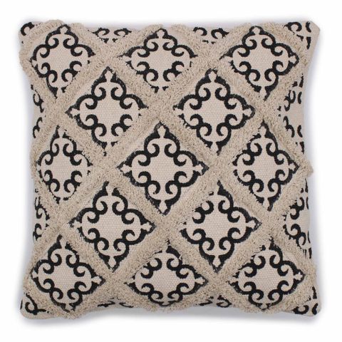 Lux Criss-Cross & Print Classic Cushion Cover
