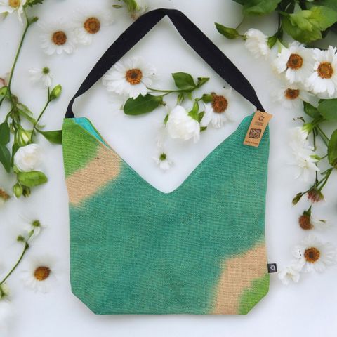 Teal Soft Blend Shoulder Tote