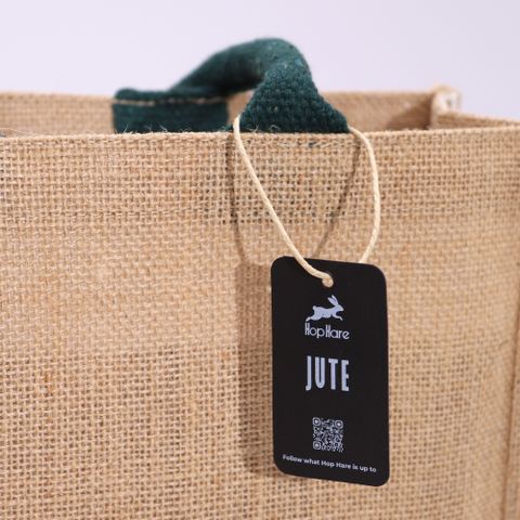I am Powerful Hop Hare Jute Big Bag