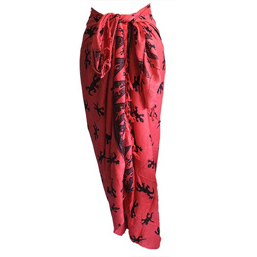 Eleanoras Pink Bali Gecko Sarong Sarongs