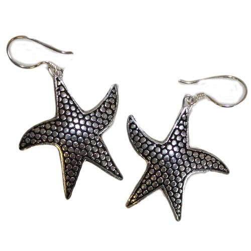 Eleanoras Star Fish Silver Earrings 