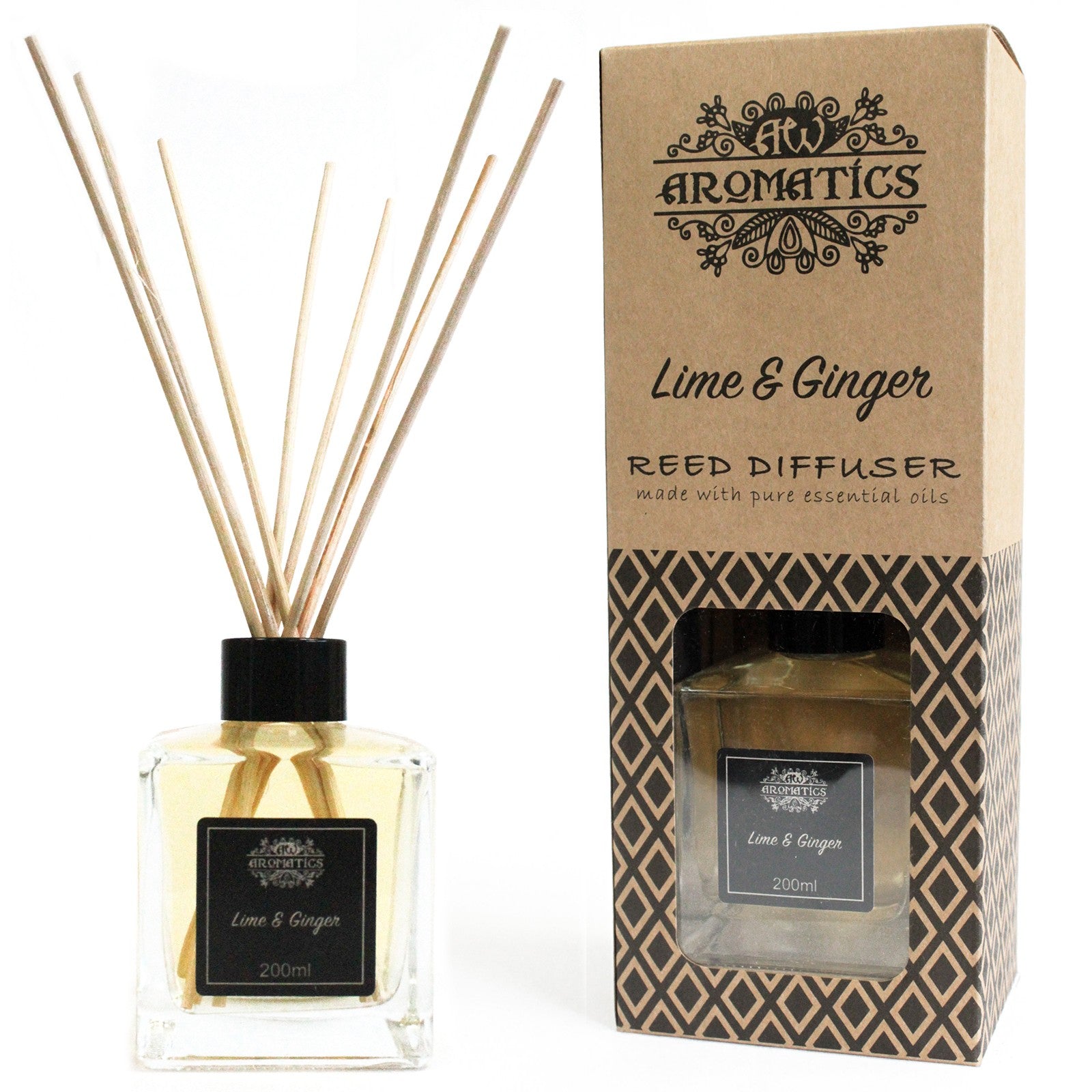 Lime & Ginger Essential Oil Reed Diffuser  from Eleanoras