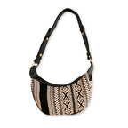 Grey Metro Jacquard Hobo Bag