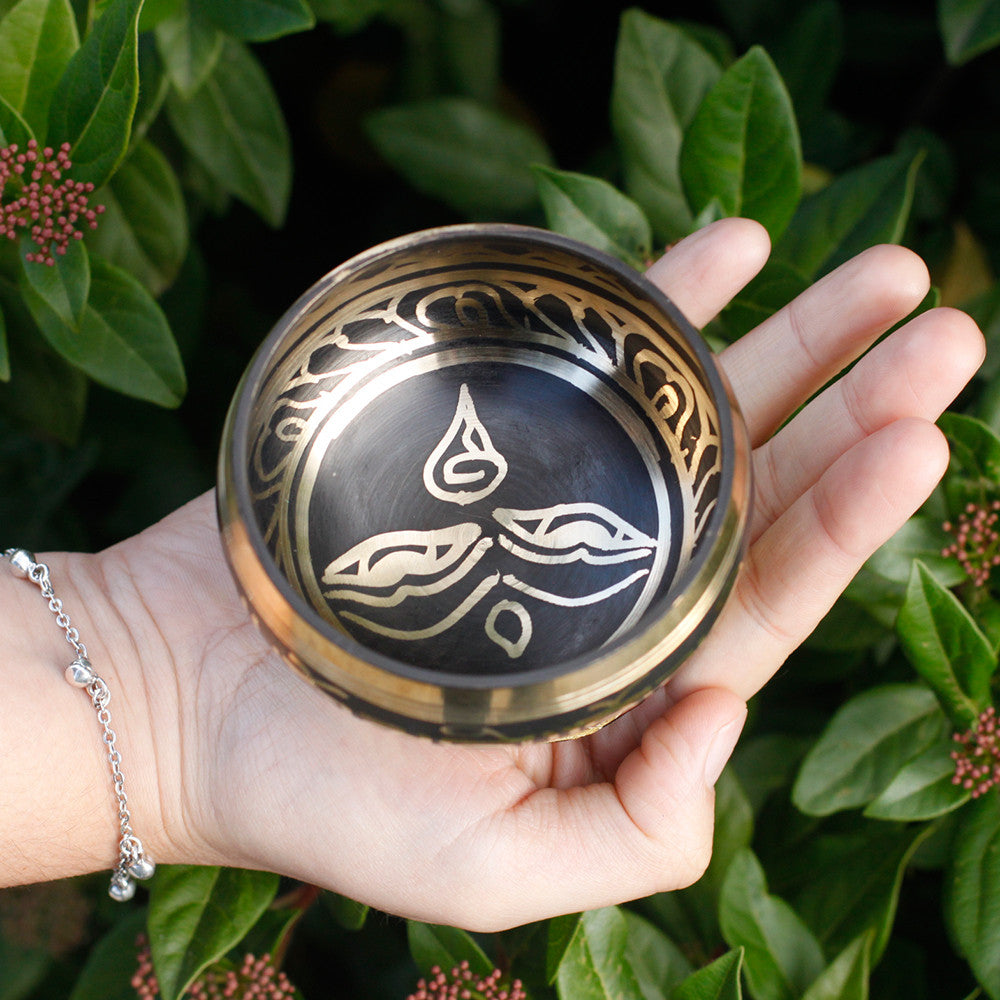 Black Mini Singing Bowl Gift Set