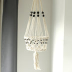 Eleanoras Single Beaded Macrame Pot Holder Large 