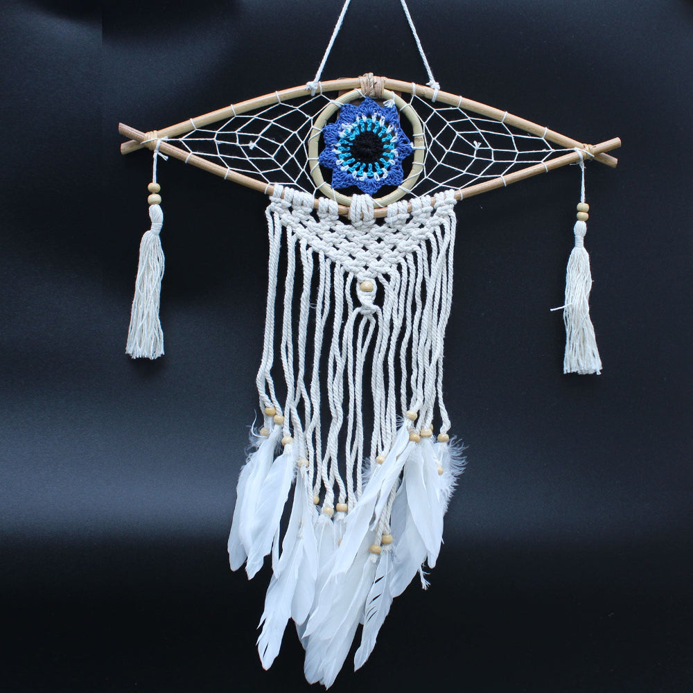 Macrame Evil Eye Protection Dream Catcher Small