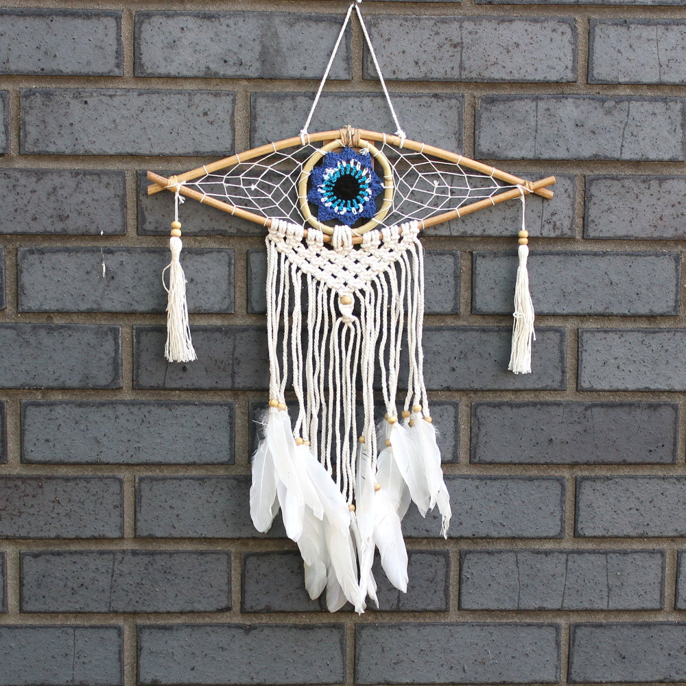 Macrame Evil Eye Protection Dream Catcher Small