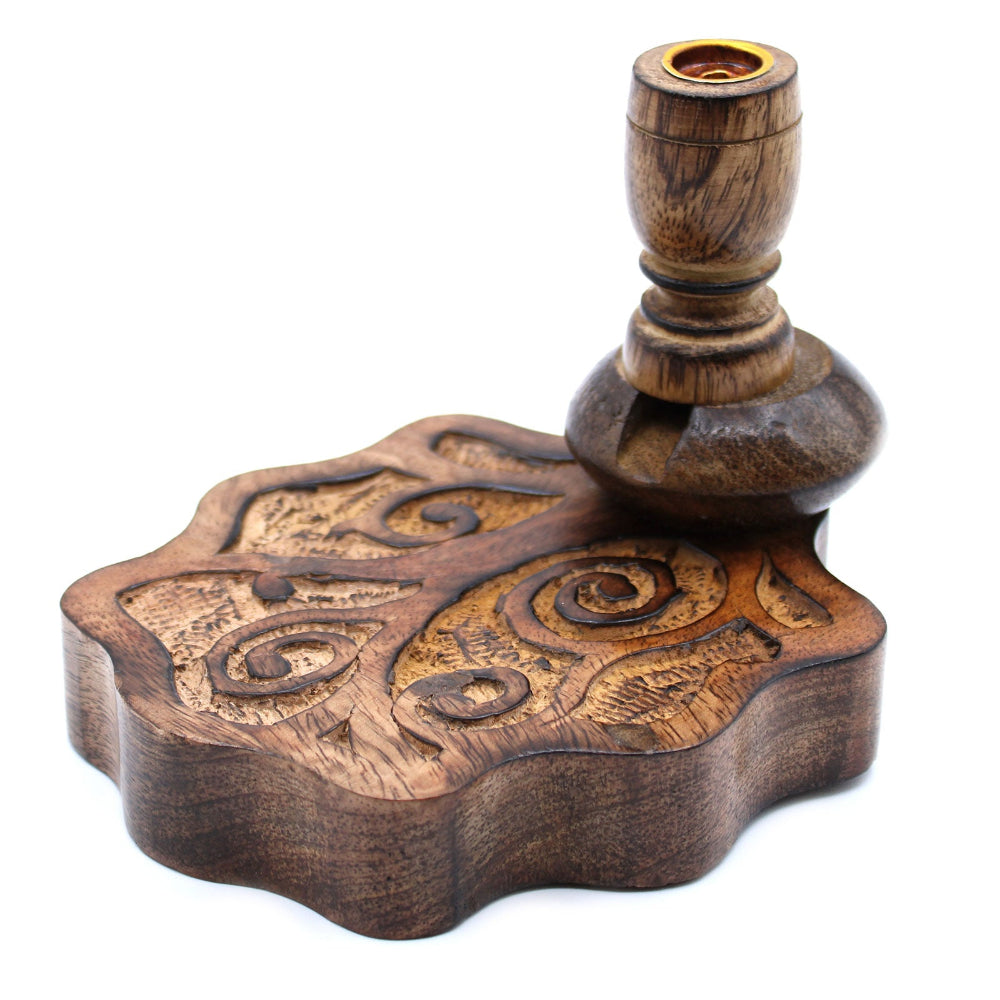 Eleanoras Tree of Life Mango Wood Backflow Burner Small 