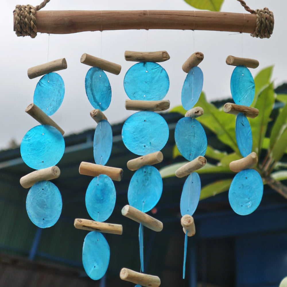 Eleanoras Blue Driftwood Chime Windchimes