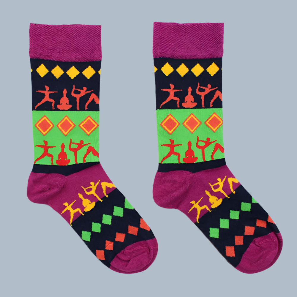 Eleanoras YOGA POSES HOP HARE BAMBOO SOCKS M/L Socks