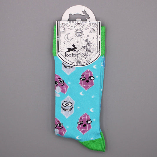 LUCKY GEMSTONES HOP HARE BAMBOO SOCKS M/L SOCKS from Eleanoras