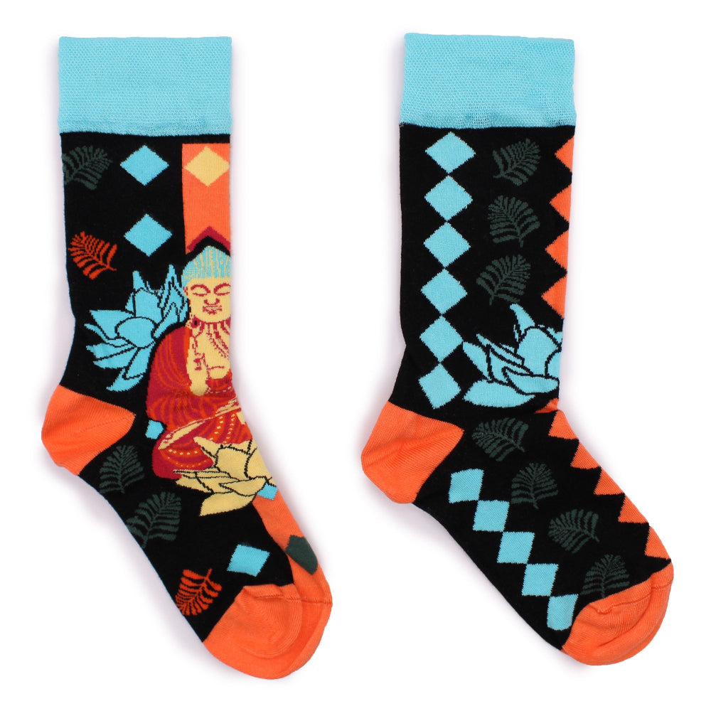 Eleanoras Blue Buddha & Lotus  Hop Hare Bamboo Socks M/L Socks