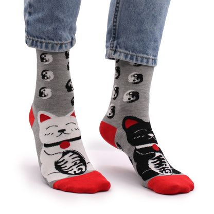 Eleanoras Lucky Cats Hop Hare Bamboo Socks Socks