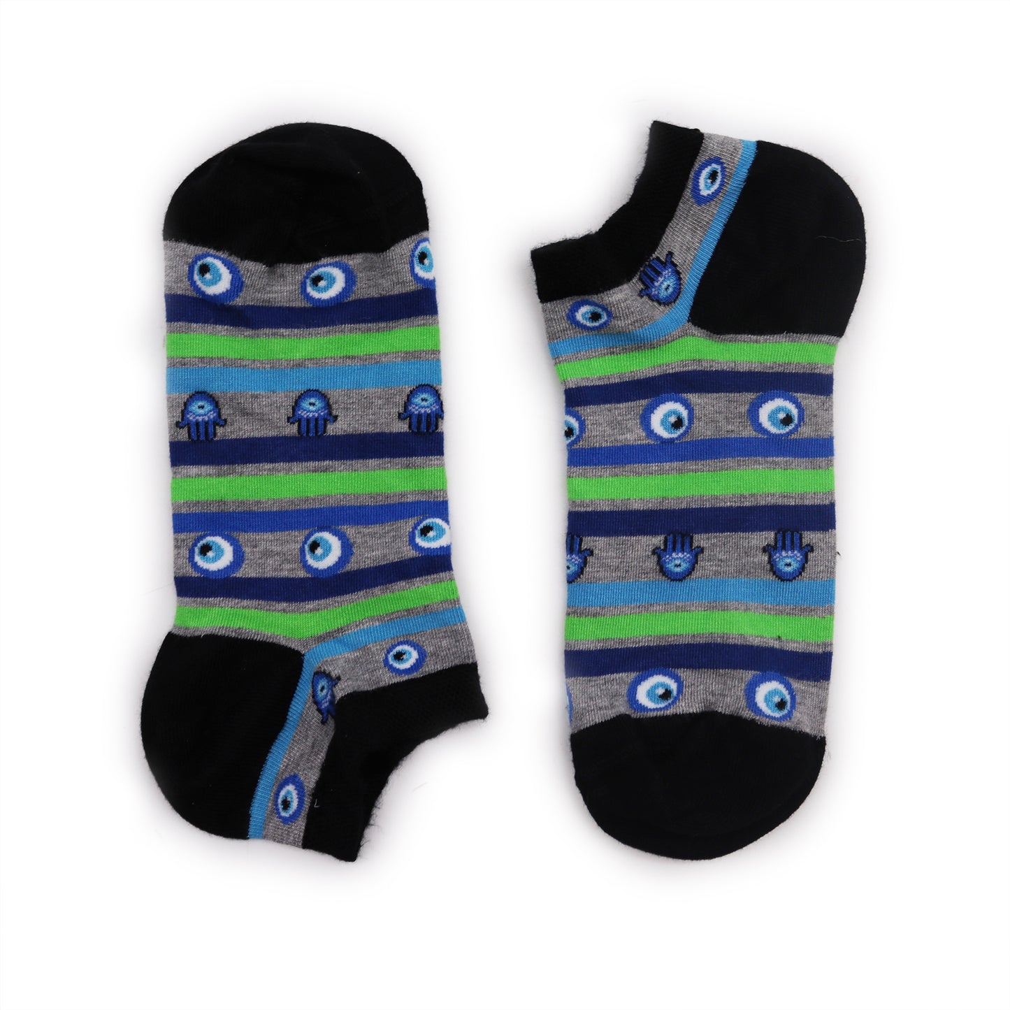 Eleanoras Evil Eye & Hamsa Hop Hare Bamboo Socks Low Socks