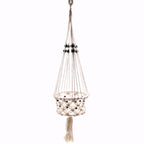 Eleanoras Single Beaded Macrame Pot Holder Large 