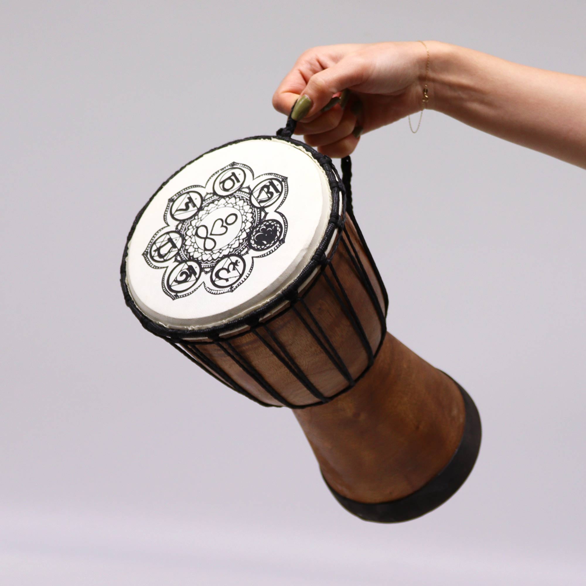 Eleanoras Chakra Wide Top Djembe Drum 