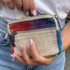 Eleanoras TIEDYE HEMP SQUARE POUCH Bags