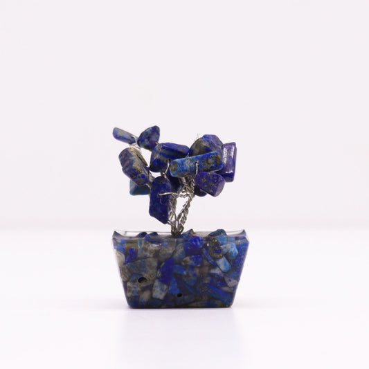 Eleanoras Sodalite Mini Gemstone Tree on Orgonite Base Crystals