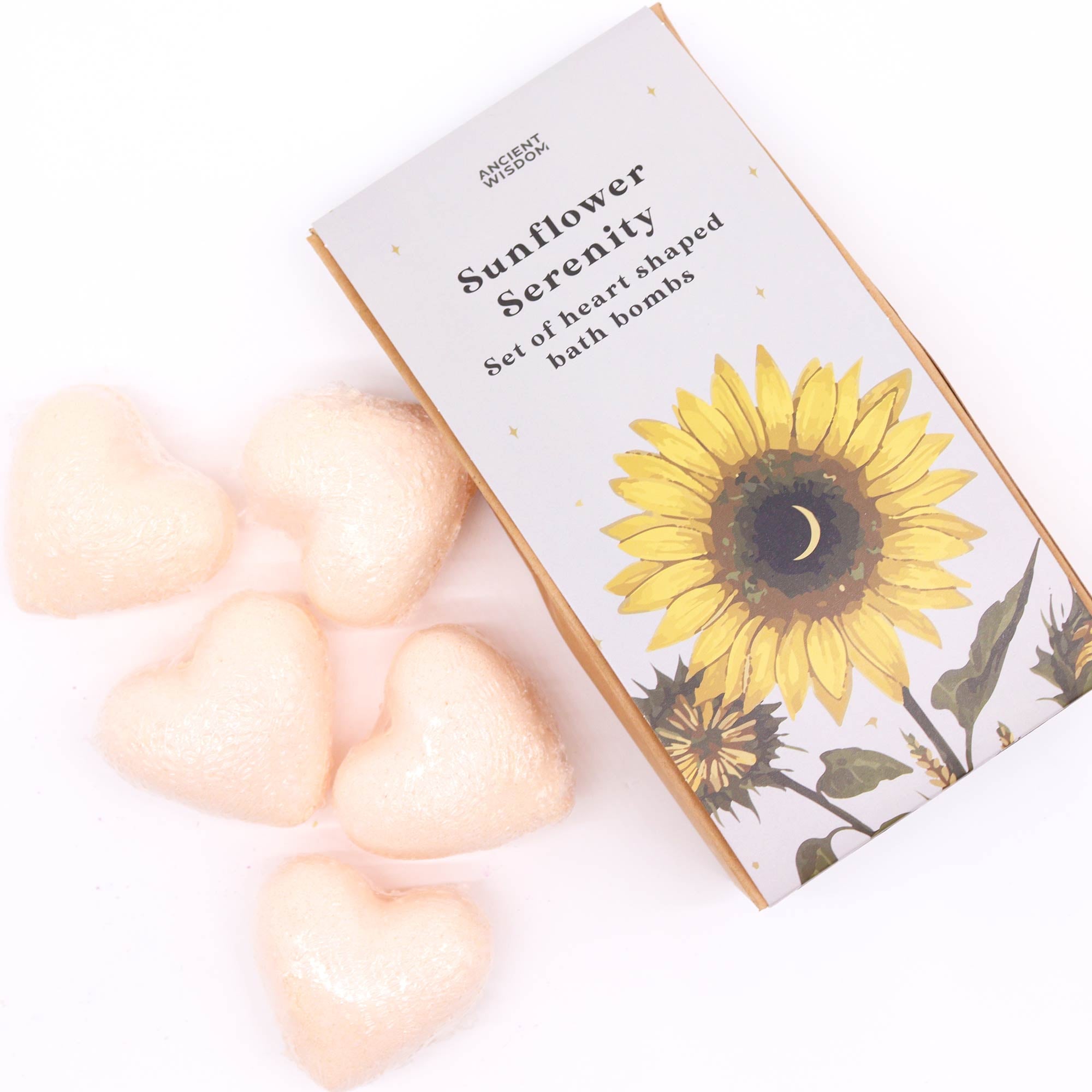 Eleanoras Sunflower Serenity Bath Heart Gift Set 