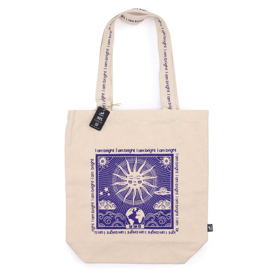 I AM BRIGHT HOP HARE TOTE BAG TOTES & SHOPPING BAGS from Eleanoras