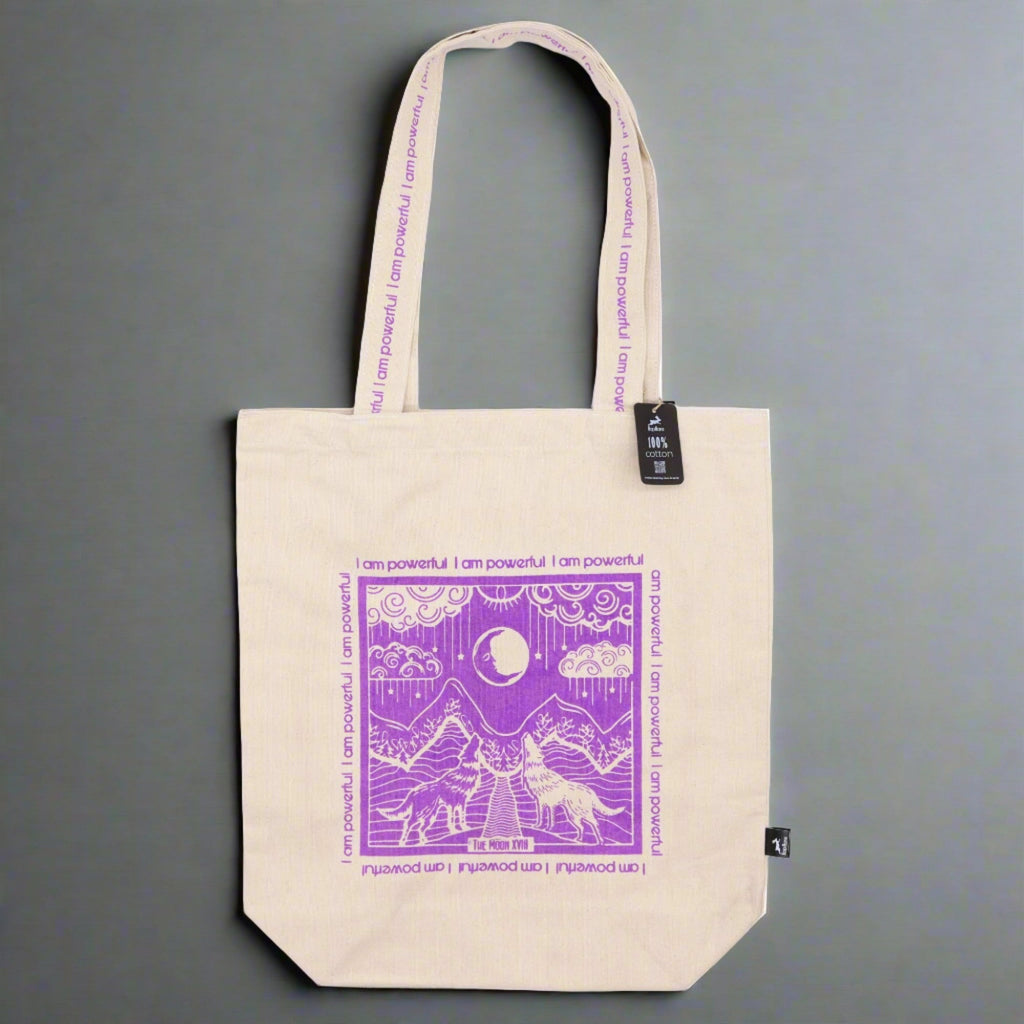 Eleanoras I Am Powerful Hop Hare Tote Bag Totes & Shopping Bags