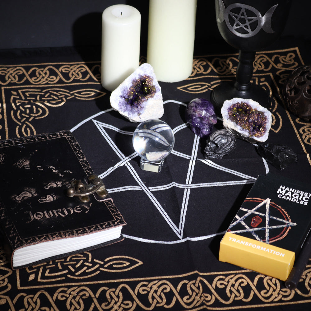 Eleanoras Pentagram Chart  Altar Cloth 