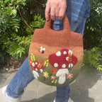Eleanoras Mushroom Garden Felted Bag Bags & Purses