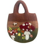 Eleanoras Mushroom Garden Felted Bag Bags & Purses