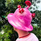 Eleanoras Felted Mushroom Hat Shocking Pink Hats