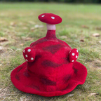 Eleanoras Felted Mushroom Hat Rush To The Head Red Hats