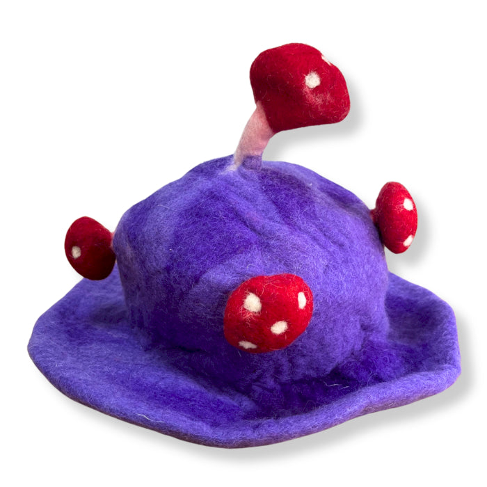 Eleanoras Dreamy Purple Haze Felted Mushroom Hat Hats