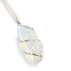Rough Opalite Cascade Wrapped Gemstone Necklace