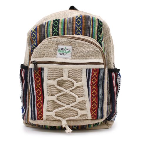 Rope & Pockets Style Small Backpack