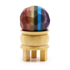 Seven Chakra Gemstone Faceted Healing Ball & Stand