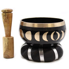 Moon Phase Black Singing Bowl Set 10.7cm
