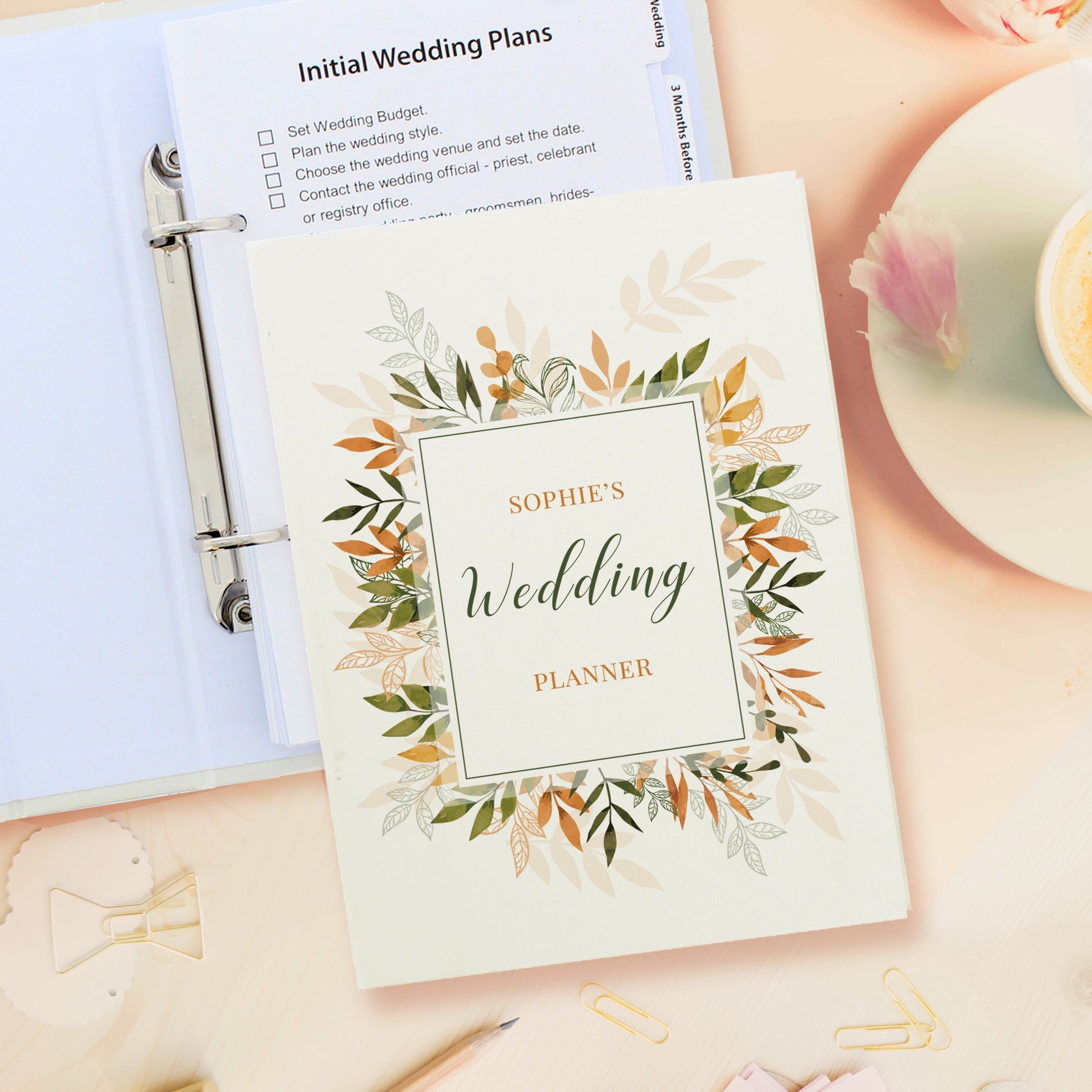 Eleanoras AUTUMNAL PERSONALISED WEDDING PLANNER Planners & Organisers