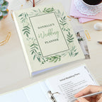 Eleanoras Personalised Botanical Border Wedding Planner 