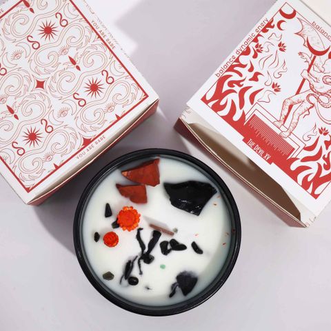 The Devil Hop Hare Crystal Magic Flower Candle