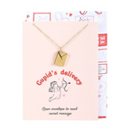 Love Letter Locket Necklace on Greeting Card