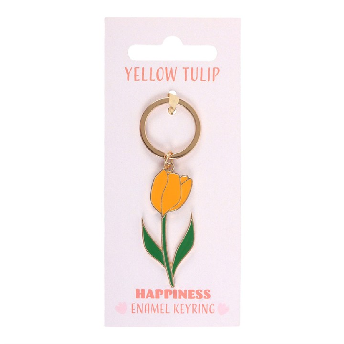Yellow Tulip Keyring