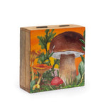 Maroon Mushroom Medium Square Box