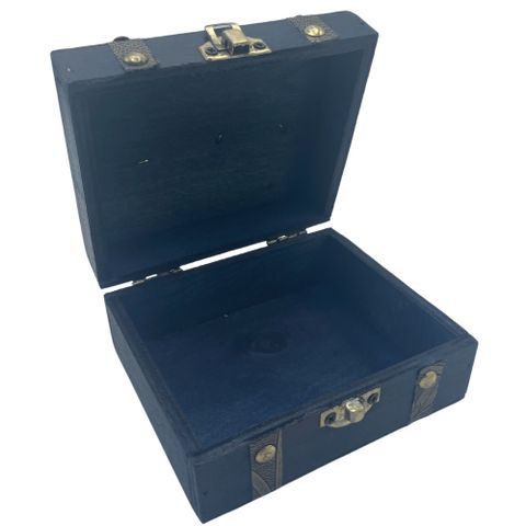 Teal Square Tea Chest