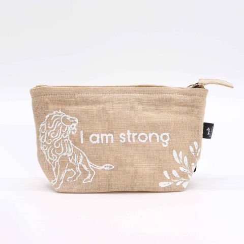 I am Strong Hop Hare Pouch
